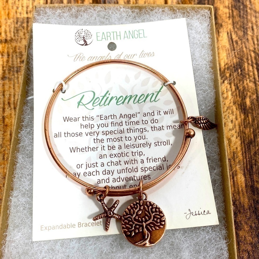 NWT Earth angel “ retirement “ bracelet in copper colour​​​​​​​​​​​​​​​